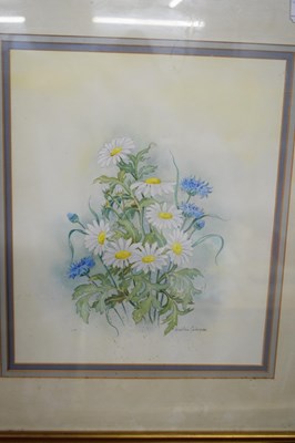 Lot 256 - Christine Colman (20th century), Flower study,...