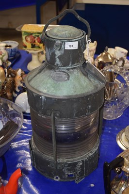 Lot 191 - Vintage ships lantern by Telford, Grier &...