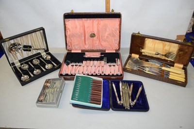 Lot 193 - Mixed Lot: Various cased cutlery