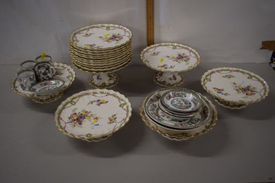 Lot 194 - Mixed Lot: Part dessert service and Indian...