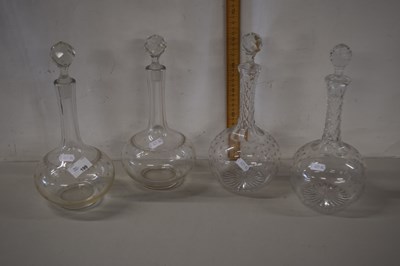 Lot 199 - Two pairs of Edwardian decanters