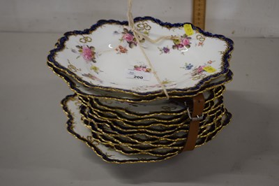 Lot 200 - A part Royal Crown Derby dessert service