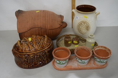 Lot 207 - Mixed Lot: Portmeirion game dish, rumtopf pot,...