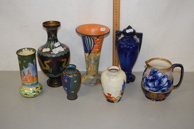 Lot 223 - Mixed Lot: A Royal Winton lustre finish vase,...