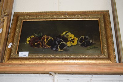 Lot 265 - 20th Century School study of pansy flowers,...