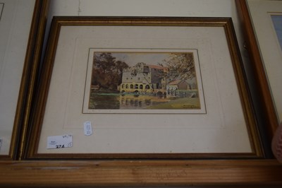 Lot 274 - Wiliam Lesley Rackham, study of Horstead Mill,...