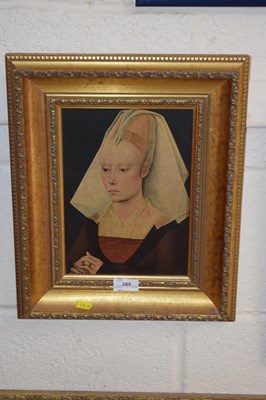 Lot 285 - After Lady Weyden, portrait, oleograph, gilt...