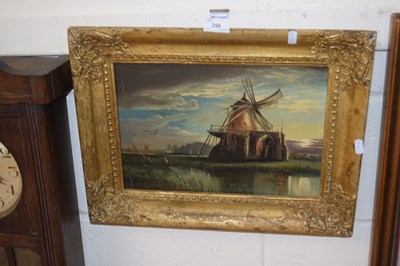 Lot 296 - Late 19th or early 20th Century oil on board...