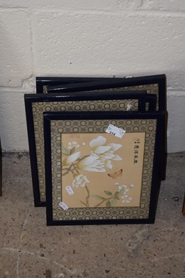 Lot 314 - Group of five modern Oriental prints in black...