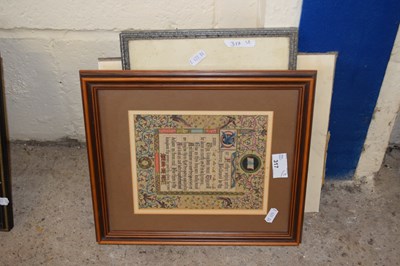 Lot 317 - Mixed Lot: Small illuminated biblical text...