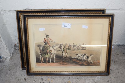 Lot 318 - After George Walker, two coloured equestrian...