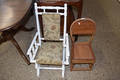 Lot 338 - Painted child's American style rocking chair...