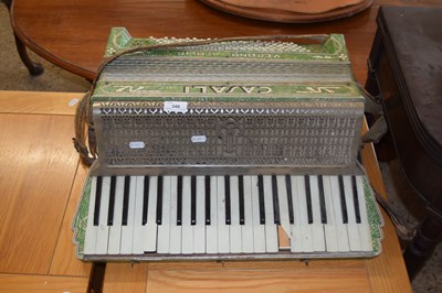 Lot 348 - A Casali piano accordion