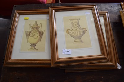 Lot 350 - Group of five modern prints of various vases