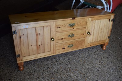 Lot 355 - Modern pine side cabinet