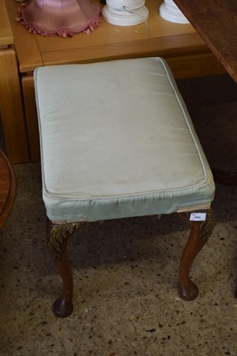 Lot 360 - Georgian style cabriole legged stool