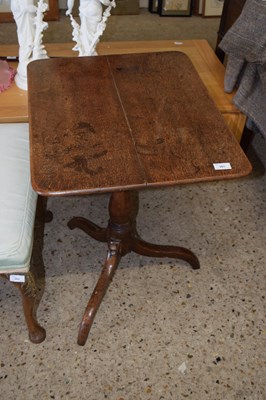 Lot 361 - A Georgian oak  wine table with rectangular...