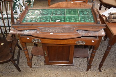 Lot 379 - Victorian marble top and til back wash stand