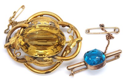 Lot 136 - Two late 19th century brooches: to include an...