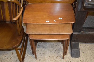 Lot 212 - A nest of three mid Century occasional tables