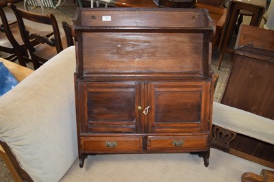 Lot 416 - Late Victorian American walnut hanging wall...