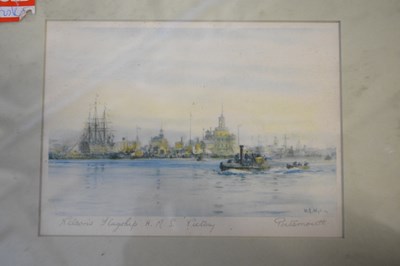 Lot 279 - After W L Wyllie, 'Nelsons flagship, HMS...