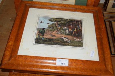 Lot 461 - After Howitt, four maple framed hunting and...