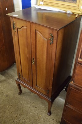 Lot 474 - A late 19th Century mahogany music cabinet...