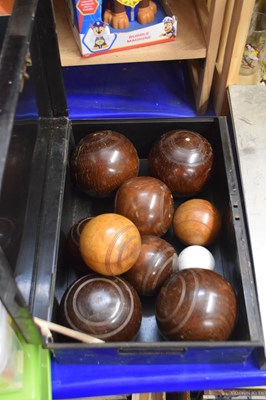 Lot 540 - Case of lawn bowls