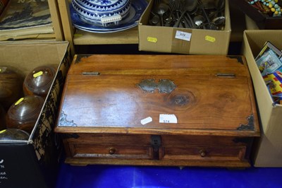 Lot 574 - A hardwood desktop box