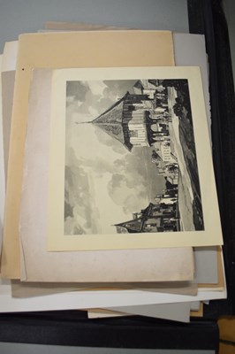Lot 294 - Large folder of assorted modern prints
