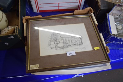 Lot 645 - Box of various pictures and prints