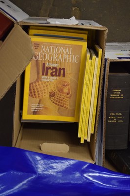 Lot 649 - One box of National Geographic magazines