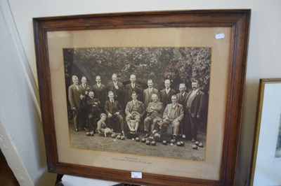 Lot 757 - Lawn Bowls Interest - Framed and glazed...