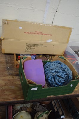 Lot 1017 - Two boxes of shed clearance items to include...