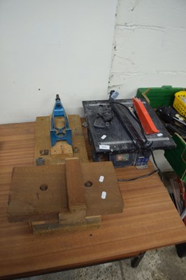 Lot 1025 - A Nutool tile cutter together with a homemade jig