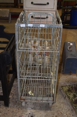 Lot 1048 - Stainless steel trolley