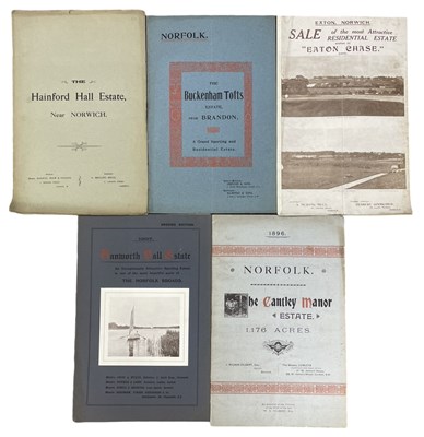 Lot 1035 - ONE PACKET: Sales particulars for various...