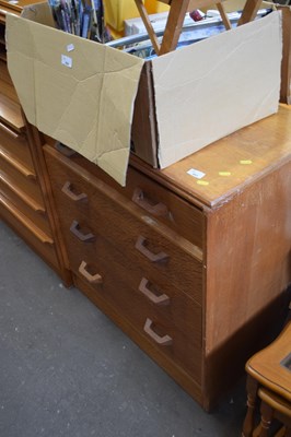 Lot 851 - A retro mid Century secretaire chest, possibly...