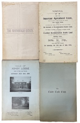 Lot 1039 - ONE PACKET: Sales particulars for various...