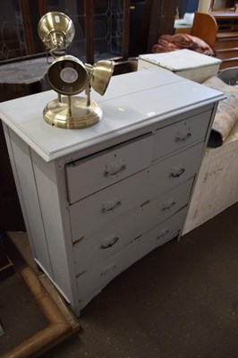 Lot 888 - A grey painted five drawer chest