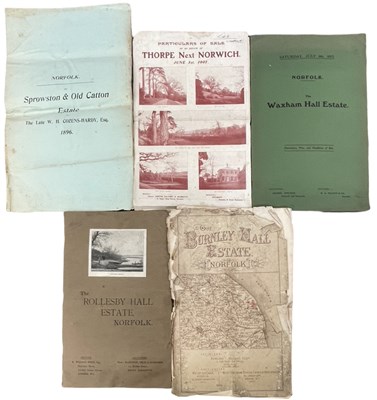 Lot 1053 - ONE PACKET: Sales particulars for various...