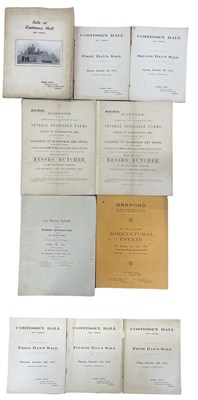 Lot 1047 - ONE PACKET: Sales particulars for various...