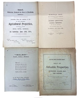 Lot 1048 - ONE PACKET: Sales particulars for various...