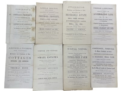 Lot 1049 - ONE PACKET: Sales particulars for various...