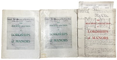 Lot 1067 - ONE PACKET: Three set of sales particulars for...