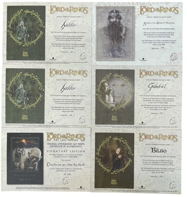 Lot 84 - A collection of autographed Lord of the Rings...