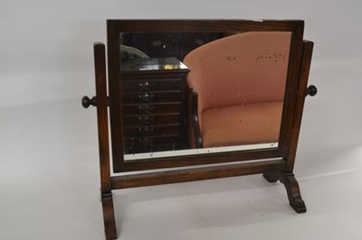 Lot 436 - A late 19th Century oak framed swing dressing...