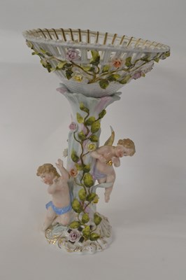 Lot 230 - A large continental porcelain centre piece,...