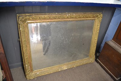 Lot 529 - Large Victorian rectangular wall mirror set in...